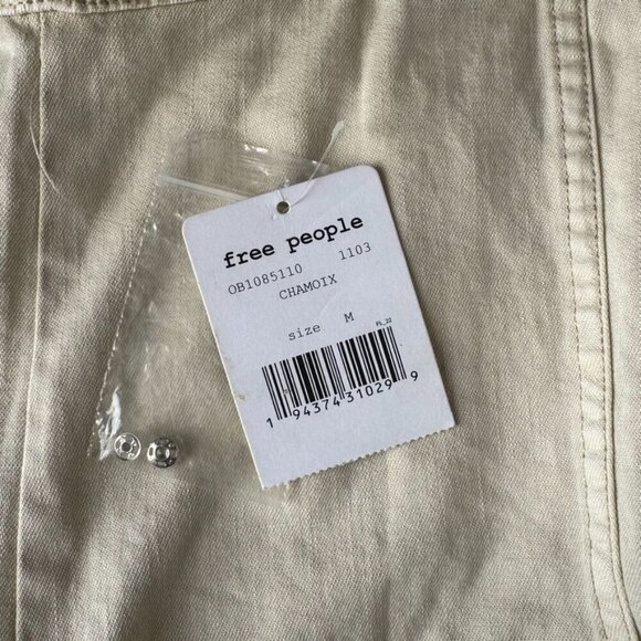 Free People We The Free Palm Desert Ivory Cargo Camisole Top Size Size Medium - Picture 6 of 8